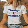 Cowboys and Tequila, Trendy Tshirt. Oversized Tshirt, Coors, Cowboy, Cowgirl T-shirt, Country, Rodeo, Alcohol, Beer, Tequila