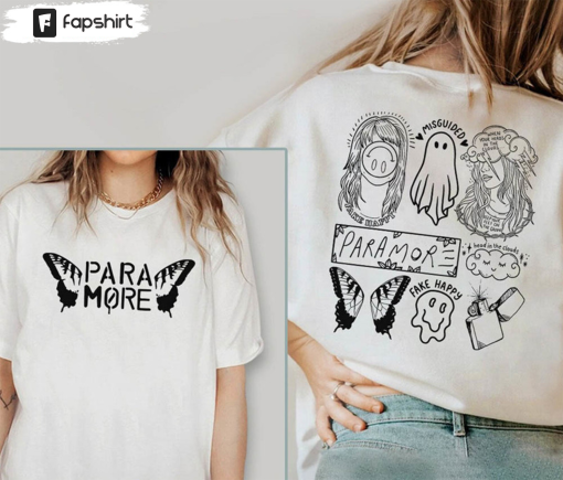 Retro Paramore Tour Butterfly Vintage Shirt