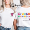 Custom Teacher Shirt Retro ABCD Teacher Name Shirts For Back to School Teacher Appreciation Gift Customized Name Teacher TShirt Cute Trendy