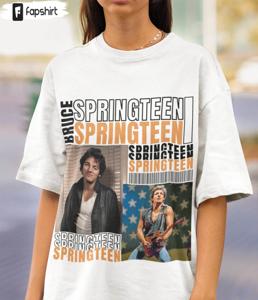 Bruce Springsteen Born In The Usa Shirt, Bruce Springsteen Concert Tee Tops Short Sleeve