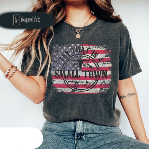 Try That In A Small Town Comfort Colors Shirt, Country Music Shirt, Jason Aldean Shirt, American Flag,Country Music Shirt, Small Town Shirts