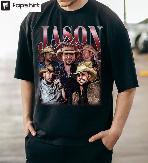 Jason Aldean Vintage Shirt, Country Song Music Crewneck Short Sleeve