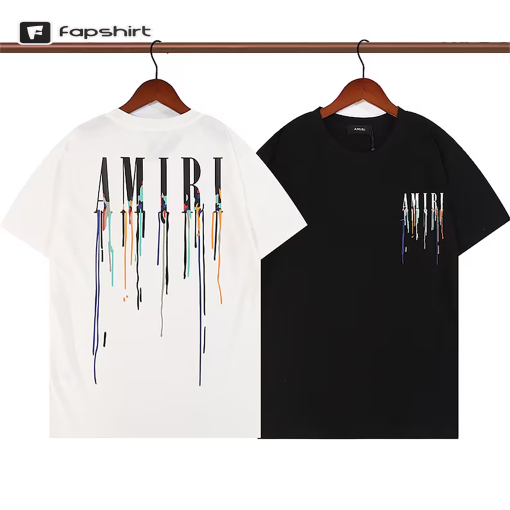 Vintage Amiri Paint Drip T-shirt, AMIRI Unisex Tee Shirt, Amiri Sweatshirt, Y2K Streetwear