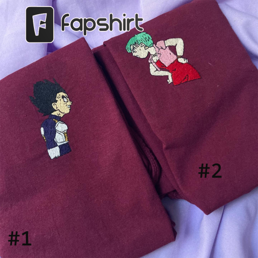 His and Hers Shirt,Vegeta/Bulma Matching Couples Shirts, Anime Shirts. Matching Shirts, Couples Halloween Shirt, Valentines Day Gift