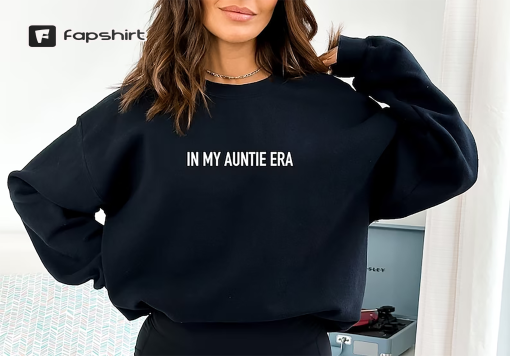 In my auntie era, sweatshirt, auntie era shirt, era shirt, oversized, retro auntie shirt, aunt shirt, ears shirt for aunt, gift for aunt