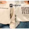 Faith Over Fear Christian Hoodie ,Christian Sweatshirt ,Jesus Hoodie, Trendy Hoodie ,Bible Verse Sweater,Aesthetic Clothes ,Aesthetic Hoodie