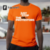 “JUST STOP OIL T-shirt, Environment Protest March , Save Earth Activist, Renewable Green Energy, Recycle T-shirt Mens Orange “