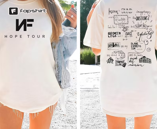 NF Hope Shirt, Hope Album Tour Merch Tshirt, NF Hope Tour 2023 Shirt, Rapper NF Fan Shirt, 2023 Concert Shirt, Tour Merch, Rap Best Fan Gift