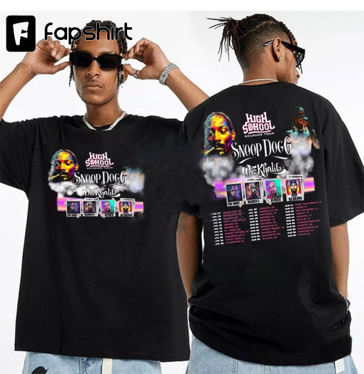 2 Sides High School Reunion 2023 Shirt, Snoop Dogg Wiz Khalifa Shirt, High School Reunion Tour 2023 Shirt