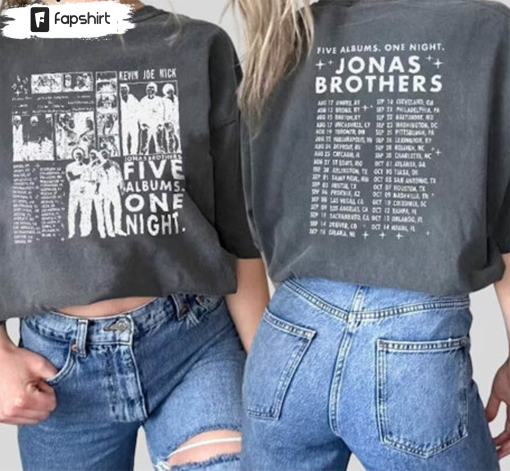 Comfort Colors Jonas Brothers Shirt, Jonas Brother Music Tour Long Sleeve Unisex T-shirt