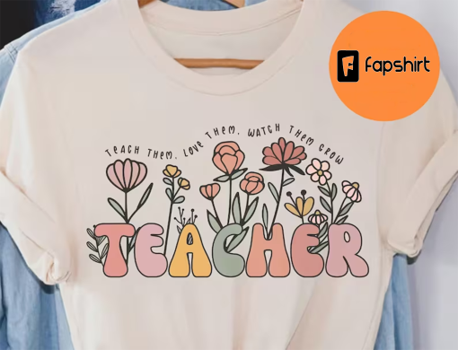 Floral Teacher Shirts, Back to School Teacher Shirt Boho Teacher Tees, Back to School Shirt First Day of School Teacher Gift