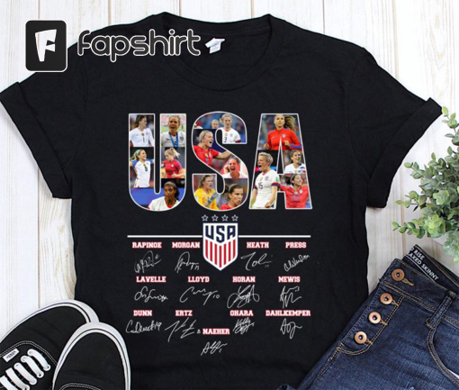 USA Womens Soccer Logo Shirt, Usa Shirt, American Shirt, USA National Soccer Team Shirt, 4th Of July Flag, Champions America Soccer Team