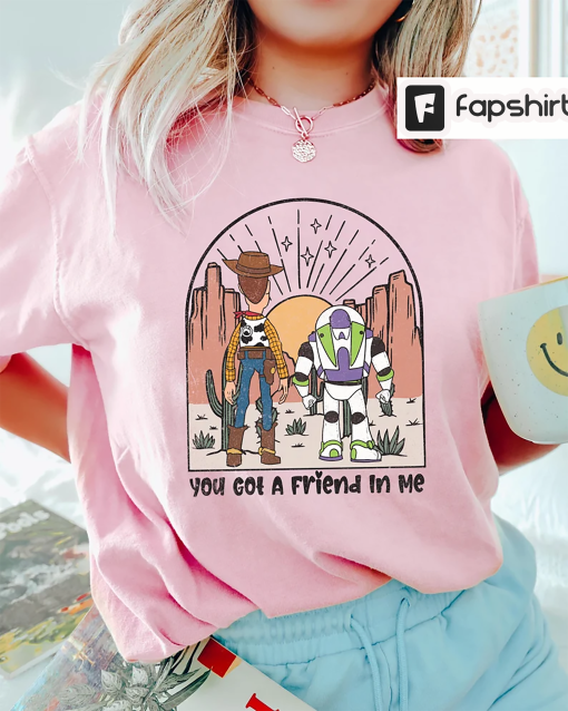 Retro You’ve Got A Friend In Me Shirt, Vintage Toy Story Shirt, Woody And Buzz Lightyear Shirt, Disneyland Shirt, Kid Youth Toddler Shirt