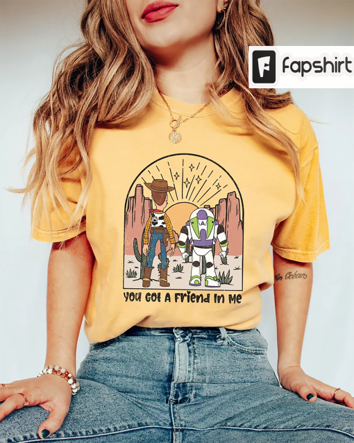 Retro You’ve Got A Friend In Me Shirt, Vintage Toy Story Shirt, Woody And Buzz Lightyear Shirt, Disneyland Shirt, Kid Youth Toddler Shirt