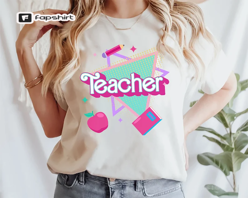 Barb Teacher shirt, Pink Teacher Shirt, Colorful Teacher shirt, 90s shirt, 90s teacher shirt, Back To School Shirt, Gift for Teachers