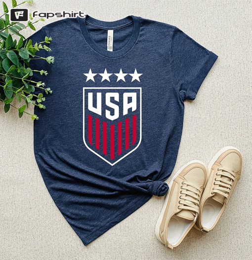 USA Womens Soccer Logo Shirt, Usa Shirt, American Shirt, USA National Soccer Team Shirt, 4th Of July Flag, Champions America Soccer Team