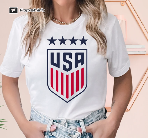 USA Womens Soccer Logo Shirt, Usa Shirt, American Shirt, USA National Soccer Team Shirt, 4th Of July Flag, Champions America Soccer Team