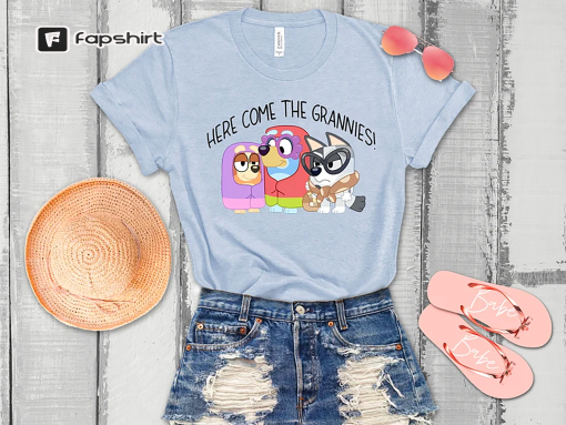 Bluey Here Come GRANNIES T-Shirt, Rad Like Mom Shirt, Mothers Day Shirt, Gift For, Bluey Family, Family Matching Tee, Mom Life Shirt