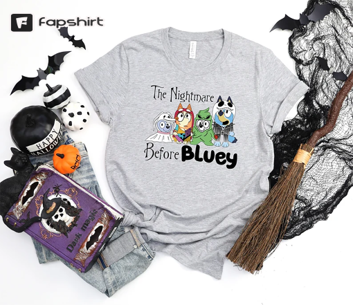 Bluey Halloween Shirt, Bluey Shirt Kids, Bluey Trick Or Treat Shirt, Happy Halloween Shirt, Halloween Tshirt, Bluey Kids Shirt