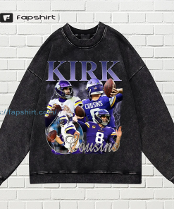 Kirk Cousins Vintage Washed T-Shirt, Quarterback Homage…