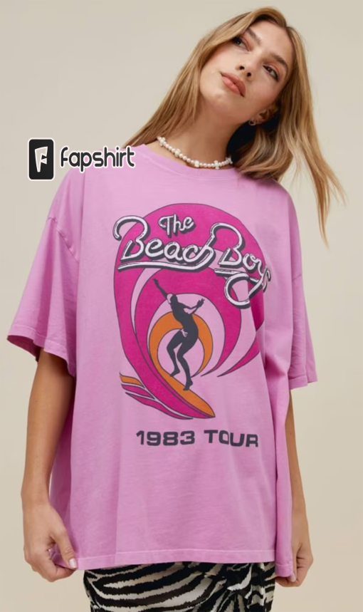 Vintage The Beach Boys 1983 Tour Band Shirt, 80s Beach Boys Vintage Surfer Shirt, The Beach Boys Fan Tee Sweatshirt Hoodie