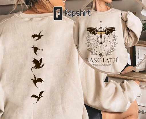 Basgiath War College Comfort Colors, Fourth Wing Shirt, Dragon Rider Fantasy Bookish The Empyrean Series Booktok Gift for Reader Fly or Die