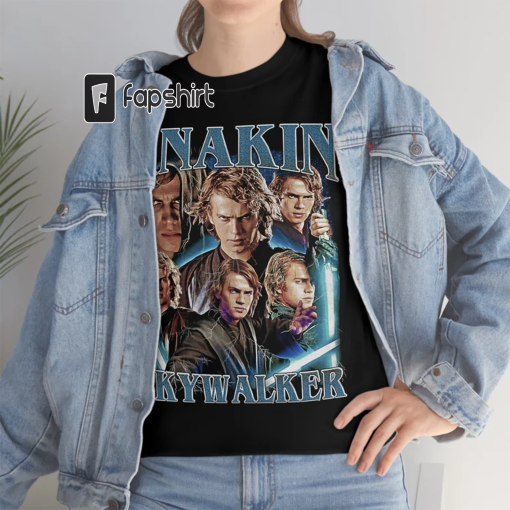 Anakin Skywalker Vintage Unisex Shirt, Vintage Anakin Skywalker TShirt Gift For Him and Her , Anakin Skywalker 90s retro design graphic tee