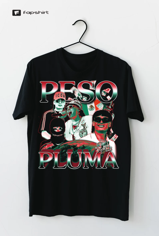 Peso Pluma T Shirt, Peso Pluma, Peso Pluma Tee, Trending Shirt, Vintage Bootleg, Hip Hop, Rap, Reggaeton Shirt, Mexico Gift, Viva Mexico