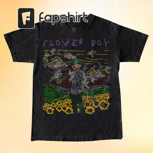 Tyler The Creator Flower Boy Y2k Aesthetic T-Shirt | Flower Boy Tee | Retro Inspired Graphic Shirt | Lineart Shirt | Cute Birthday Gift