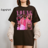 YOUNG THUG T-SHIRT, Young Thug Shirt,4 Color hair,Rap Tee Concert Merch Kanye Thugger Slime Season , Green Rare Hip Hop Graphic Print