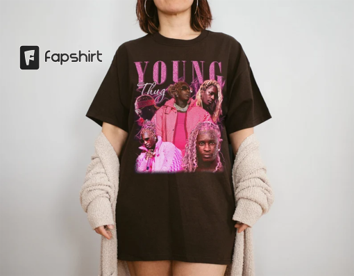 Young Thug Vintage T-SHIRT, Cool Pink Hair graphic shirt, Young Thug Tee, Rap Tee Concert Merch Kanye Thugger Slime Season, Uniesx T shirt