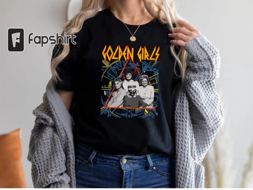 Def Leppard Golden Girls Shirt, Music TV Crossover, Vintage TV Show Shirt, Band Inspired Tee, Unique Fan Gift