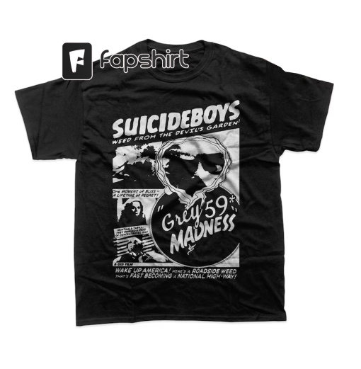 Suicide Boys Unisex T-Shirt – Grey Five Nine Merch – Hip Hop Graphic Tee – Artist Poster For Gift