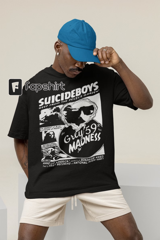 Suicide Boys Unisex T-Shirt – Grey Five Nine Merch – Hip Hop Graphic Tee – Artist Poster For Gift