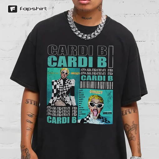 Cardi B Shirt Hip Hop T-Shirt, Retro Cardi New Bootleg 90s T-Shirt, Music RnB Singer Rapper Shirt, Gift For Fans