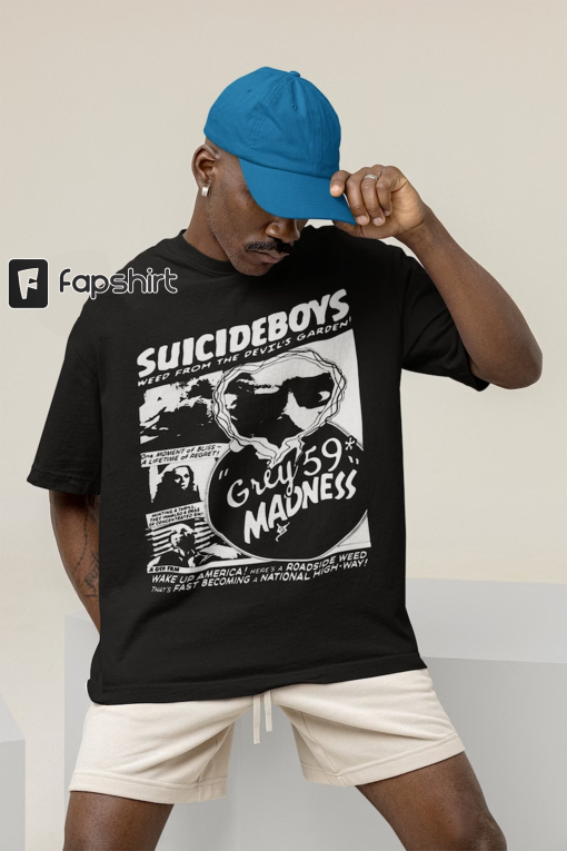 Suicide Boys Unisex T-Shirt – Grey Five Nine Merch – Hip Hop Graphic Tee – Artist Poster For Gift