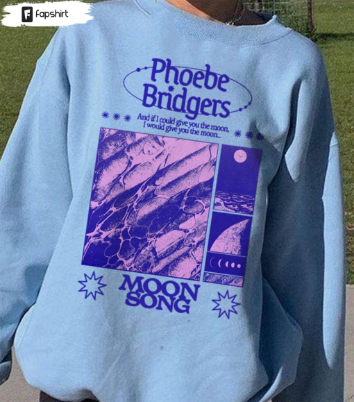 Phoebe Bridgers Shirt, Moons Songs Vintage Tee Tops Unisex Hoodie