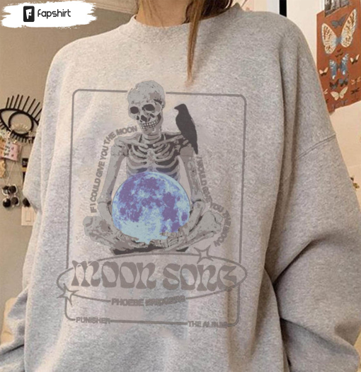 Vintage Moon Song Skeleton Shirt, Phoebe Bridgers Crewneck Unisex Hoodie