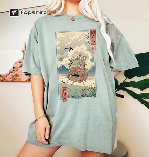 Howl’s Moving Castle, Howl and Sophie T-Shirt, Ghibli Shirt, Hayao Miyazaki, Studio Ghibli Gift, Anime Howls Moving Castle Shirt