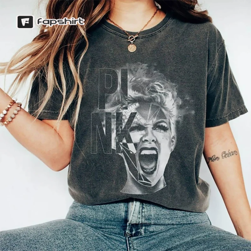 Vintage Pink Tour Tee – Official P!nk Concert Shirt, Pop Music Legend T-Shirt