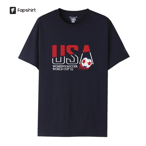 Retro USA Soccer T-Shirt, Champion® Soccer Oversized Tee, US Women’s World Cup Supporter Shirt