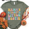 Mama’s Expensive Little Bestie Shirt, Mama’s Bestie Sweatshirt, Retro Boho Style For Little Girl Shirt, Funny Toddler Shirt, Mama Shirt