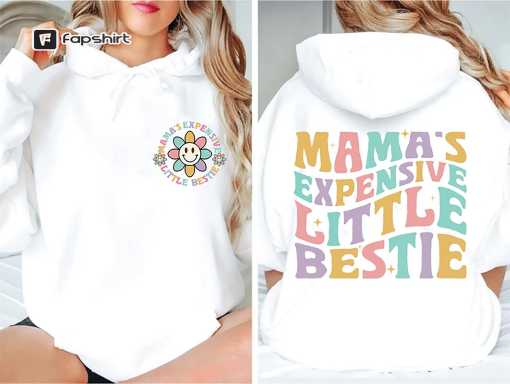 Mama’s Expensive Little Bestie Shirt, Mama’s Bestie Sweatshirt, Retro Boho Style For Little Girl Shirt, Funny Toddler Shirt, Mama Shirt