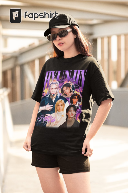 Stray Kids hyunjin Retro Bootleg T-shirt – stray kids shirt – Kpop Tshirt – Kpop Gift For her or him – Skz Shirt