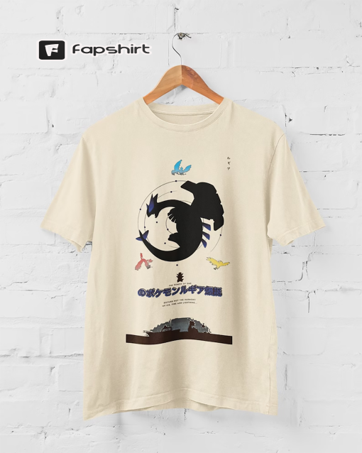 Pocket Monsters The Power Of One Movie Art Retro Graphic Tee Anime T-shirt Cover Art Gift Idea Present For Him For Her