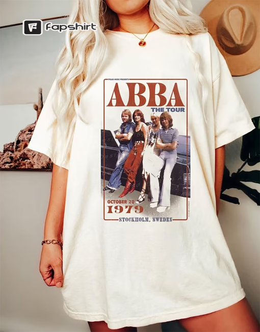 ABBA Voyage Unisex T-shirt, Thank You For The Music, ABBA Band T-shirt, Ladies Tee Slogan, ABBA Lyrics, Vintage Abba, Abba Fan clothing