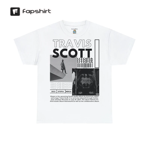 Travis Scott Utopia T-Shirt Hiphop Shirt Utopia Tshirt fan made shirt Rodeo Astroworld Cactus Jack | this Travis Scott tee is a must-have!