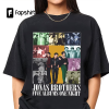 Retro Jonas Brothers Cassette Shirt, Nick Joe Kevin Jonas Shirt, Retro Five Albums One Night Tour Shirt, Jonas brother For Fan tour 2023 Tee