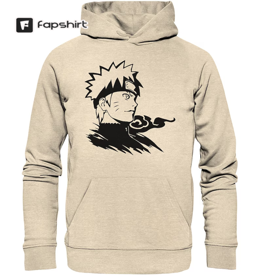 Ninja Hero Naruto Uzumaki – Unisex Organic Hoodie, Naruto, Anime, Manga