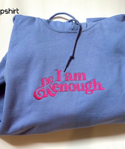 I am Kenough EMBROIDERED Hooded Sweatshirt //…